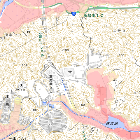 高知医療センター津波ハザードマップ