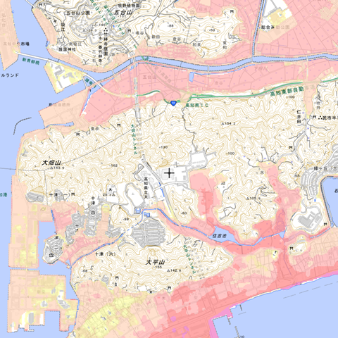 高知医療センター津波ハザードマップ